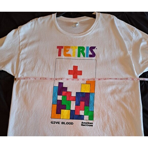 Tetris 40th Anniversary T Shirt American Red Cross Graphic Print Hanes-T Size XL - Picture 8 of 14